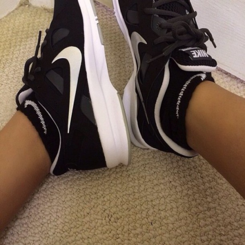 What are you wearing? (black socks)  phrase image