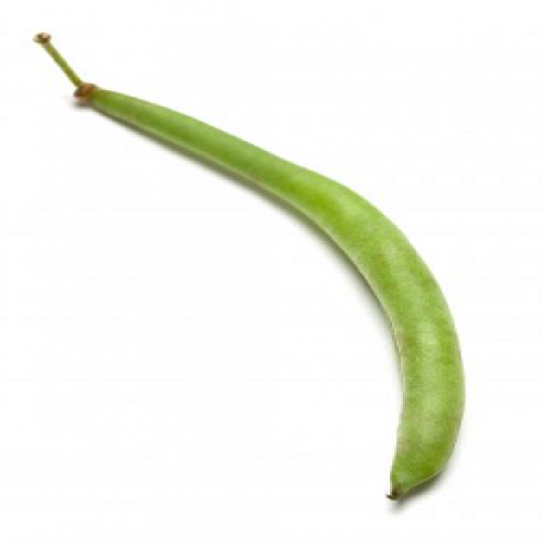 What are you eating? (green bean) phrase image