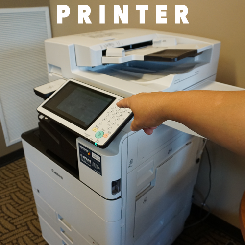 What are you using? (printer) phrase image
