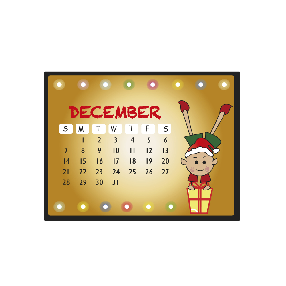December word image