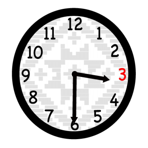 What time is it? three thirty phrase image