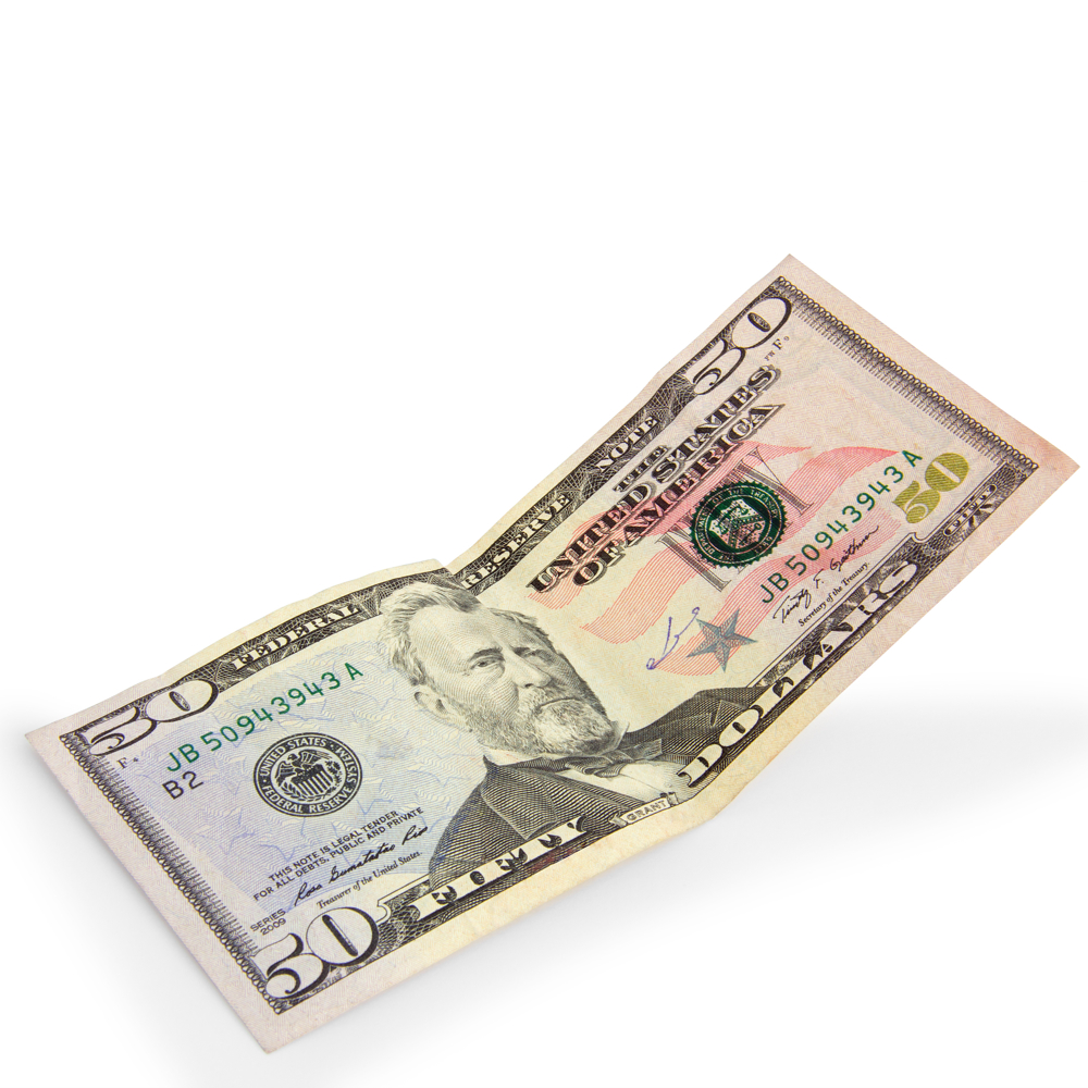 Fifty Dollars word image
