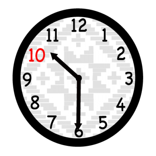 What time is it? ten thirty phrase image