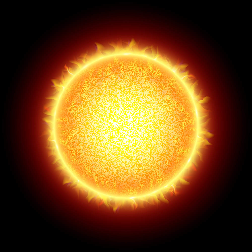 sun word image